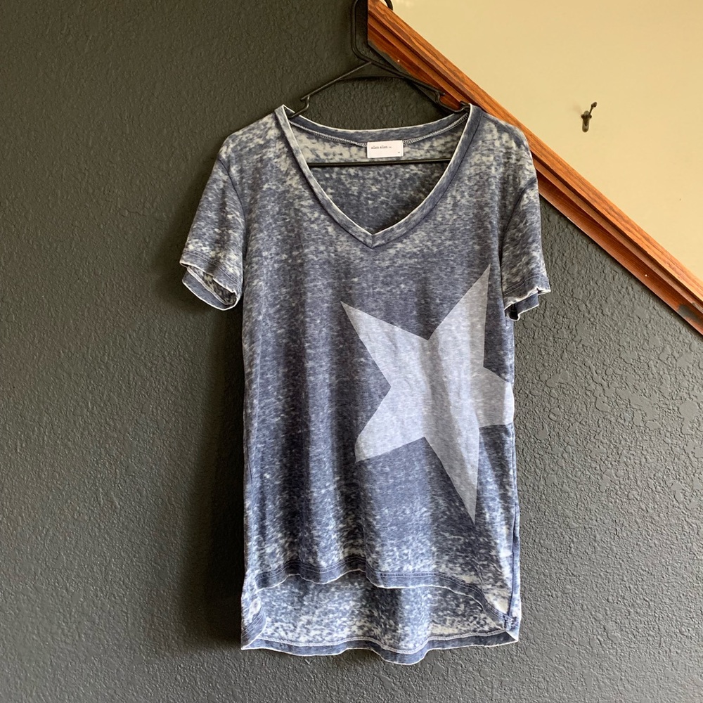 Allen Allen USA Burnout V Neck